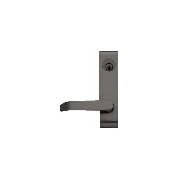 Dark Bronze Locking Flat Lever Outside Trim